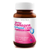 Vistra Marine Collagen TriPeptide 1300 วิสทร้า มารีน คลอลาเจน 20 เม็ด