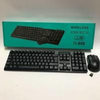 ราคา ชุดคีย์บอร์ดเมาส์ไร้สาย Keyboard Mouse Wireless 2 4GHz 104 keys 11 multimedia function keys (21259042115)
