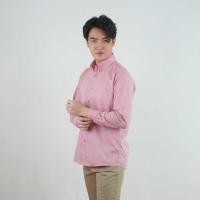 ราคา BOWLING เสื้อเชิ้ต แขนยาว สีชมพู ผ้าคอตตอน 100 สวมใส่สบาย (21125975399)