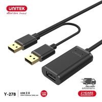 ราคา Unitek สายเพิ่มความยาว USB 2 0 Active Extension Cable ความยาว 5M 10M 20M (20981547238)
