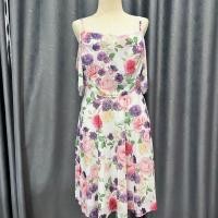 ราคา Plus size เดรสสายเดี่ยวเปิดไหล่แต่งระบายลายกุหลาบของสาวอวบ ทรงเจ้าหญิง รุ่น เดรสออลโรส S7 (24555928481)