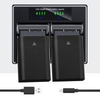 ราคา Applicable to Olympus BLX 1 Battery OM1 Micro single camera BLX 1 USB Double Charge LCD Charger (22516059391)