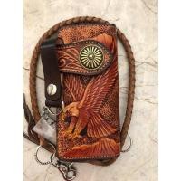 ราคา กระเป๋าสตางค์หนังแท้ กระเป๋าหนังผู้ชาย รุ่นใบยาว หนังวัวแท้ 100 กระเป๋าหนังแท้ ผลิตจากโรงงานไทย พร้อมส่ง (18808113198)