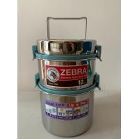 ราคา Zebra ปิ่นโต สแตนเลส ตราหัวม้าลาย smart lock II ขนาด 12 2 ซม ปิ่นโตบรรจุอาหาร สีสวย (1236628967)