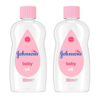 ราคา Johnsons Baby Oil 300ml จอห์นสัน เบบี้ออยล์ 300มล x 2ขวด (7338358771)