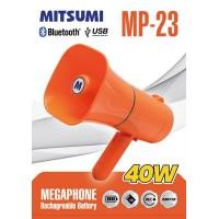 ราคา โทรโข่ง พกพา 5นิ้ว 40วัตต์ MITSUMI MP 23 โทรโข่งจิ๋ว โทรโข่งอัดเสียงได้ โทรโข่ง 5นิ้ว MITSUMI Megaphone (16520657417)