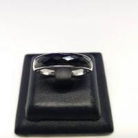 ราคา แหวนนิลแท้ แหวนเงินแท้ 925 นิลแท้กาญจนบุรี ตัวเรือนชุบทองคำขาวแท้ แหวนนิล 4 มิล (16587577116)