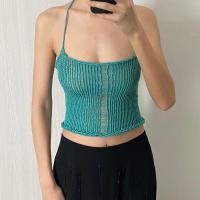 ราคา Turquoise tube top by Knit machine ไหมพรม เสื้อไหมพรม เสื่อสายเดี่ยวไหมพรม เกาะอกไหมพรม (22903549875)