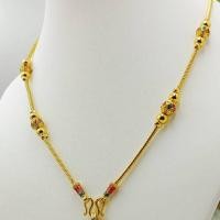 ราคา jewery33 M53 สร้อยคอลงยา ยาว 20 นิ้ว พร้อมจี้พญาครุฑทรงกลมลงยา (18138947604)