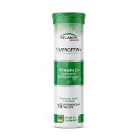ราคา 1 หลอด Atlanta Quercetin Vitamin C 1000 mg วิตามินเม็ดฟู่ Immune Booster วิตามิน 15 เม็ด (24251555124)