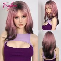 ราคา วิกผมสังเคราะห์สีชมพูไล่เฉดสีสำหรับผู้หญิงวิกผมแอฟโฟรสีสดใสทนความร้อน (23879769573)