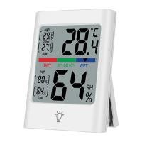 ราคา เครื่องวัดอุณหภูมิในอาคารจอใหญ่เครื่องวัดอุณหภูมิห้องดิจิตอลเครื่องตรวจวัดความชื้นและอุณหภูมิที่แม่นยำสำหรับห้องนอนในอาคาร (23864187582)