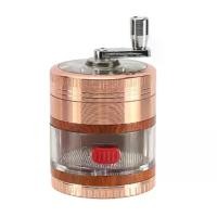 ราคา 4 ชั้น Hand Crank เครื่องบดยาสูบ Crusher ลิ้นชัก 63 มม ยาสูบเครื่องบดสมุนไพร Crusher Mill Hand Muller บดเครื่องมือ (23824941830)