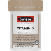 ราคา Swisse Ultiboost Vitamin D วิตามินดี 3 1000 IU 60 ซอฟแคปซูล (24391068790)