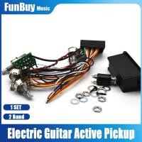 ราคา 2 Band Active EQ Equalizers Electric Bass Preamp Circuit Pickup สำหรับ Active Bass Pickup Bass Guitar (23068554961)