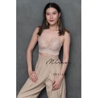 ราคา ป้าย Mirrorsister 20316 8 สายเดี่ยวครอปบราทรงสวย ใส่สบายดีเทลละมุน แต่งผ้าลูกไม้ซีทรูด้านหน้าเนื้อผ้าลูกไม้Textureเนื้อนิ่ม (14988102522)