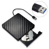ราคา USB 3 0 External CD DVD ROM Player Optical Drive DVD RW Burner Reader Writer Recorder (23850775320)