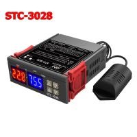 ราคา จัดส่ง24ชม STC 3028 ควบคุมความชื้นอุณหภูมิ เครื่องควบคุมอุณหภูมิและความชื้นแบบดิจิทัล ตัวควบคุมอุณหภูมิHygrostatใช้ไฟ AC110 220V 10A คู่จอแสดงผล LED เทอร์โมที่มีการสอบสวน ควบคุมความร้อน220Vของแท้ (184