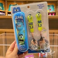 ราคา พร้อมส่งในไทย ช้อนส้อมเด็ก ช้อนส้อมพร้อมกล่อง ลายการ์ตูน Disney Mickey Minnie Mouse Frozen Cars ช้อน ส้อม (24269103695)