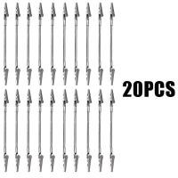 ราคา 20ชิ้นคลิปหนีบผมปากจระเข้อเนกประสงค์หัวคู่สายยางรูปภาพบัตรรูปภาพ DIY ที่ใส่กระดาษโน้ตอุปกรณ์สำนักงาน18ซม (23667710919)