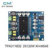 ราคา diymore XH M548 บอร์ดขยายสัญญาณเสียงดิจิทัลTPA3116D2 2 120W แผงบอร์ดโมดูลขยายเสียงดิจิตอล Dual channel เครื่องขยายเสียงระบบเสียงดิจิตอล DC12 24V (14240049431)