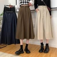 ราคา กระโปรงทรงเอเอวสูงสีน้ำตาล ทรงเข้ารูป ทรงเข้ารูป สำหรับผู้หญิง กระโปรงทรงเอสไตล์เกาหลี กระโปรงทรงเอเอวสูง กระโปรงทรงเอเอวสูง (24494895856)