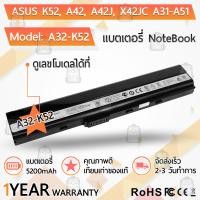 ราคา รับประกัน 1 ปี แบตเตอรี่ โน้ตบุ๊ค แล็ปท็อป ASUS K52F A32 K52 K52J A52F A42 K52 X52F K52 K42F X52J A52J A42J K52JC A41 B53 A41 K52 5200mAh สำหรับ A52 K42 K52 Battery Notebook Laptop (3845474075)