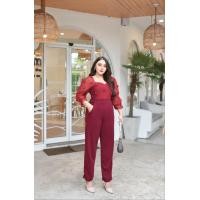 ราคา อวบเอิบ JL38 จั๊มสูทขายาว ชุดออกงาน เสื้อผ้าสาวอวบ ชุดจั๊มสูทผู้หญิง (22721375609)