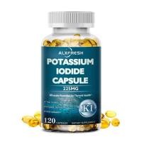 ราคา Potassium Iodide 225Mg 120แคปซูล Thyroid Health โพแทสเซียมไอโอดีนสําหรับไทรอยด์ การเผาผลาญ ฟังก์ชั่นความรู้ความเข้าใจ ภูมิคุ้มกัน อาหารเสริมเพื่อสุขภาพ (22909185914)