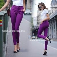 ราคา AB Skinny สีม่วงสด ของแท้ จากเพจดัง 300000 Like กางเกง AB สกินนี่ยีนส์ ผู้หญิง (11365379992)
