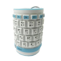 ราคา คีย์บอร์ดยาง Flexible keyboard USB กันน้ำกันฝุ่น ม้วนพับเก็บได้ แบบยาว มีภาษาไทย อังกฤษ ตัวเลข คีย์บอร์ด (845248280)