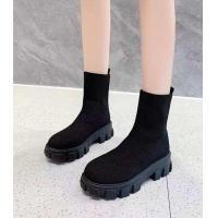 ราคา พร้อมส่ง จากไทย รองเท้าบูทแฟชั่น สไตล์เกาหลี รองเท้าบูท (21539855029)