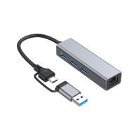 ราคา 5IN2 USB 3 0 Type C to Ethernet RJ45 Adapter Network LAN Gigabit 100Mbps 1000Mbps USB C Hub (22947079670)