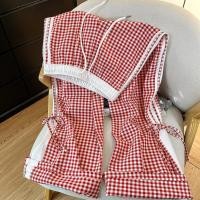 ราคา กางเกงขายาวทรงตรงสีแดงลายสก็อตสำหรับผู้หญิง ทรงหลวม กางเกงขายาวลำลอง ทรงสลิมฟิต ทรงหลวม กางเกงขายาวสำหรับออกกำลังกาย (24355552844)