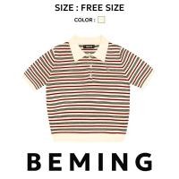 ราคา Bemingtop912 Freesize Candy Stripe Polo ลายทางสดใส ใส่ยังไงก็น่ารัก (24261873122)