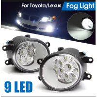 ราคา 2 pcs ไฟตัดหมอกรถยนต์ 9 led สำหรับรถ Toyota corolla altis 08 13Yaris 06 13camry 07 13 (18225082743)