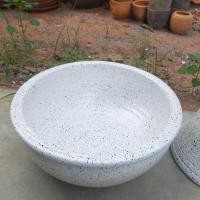 ราคา อ่างน้ำปลูกบัวดินเผา ลายหินอ่อนสีขาวล้วนอ่างเสริมฮวงจุ้ยหน้าหน้าบ้าน ได้ยกชุด อ่าง ขาตั้ง รับประกันสินค้าแตกระหว่างขนส่ง (20891231415)