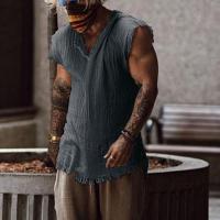ราคา Mens Tank Top O neck Tassel Hem Sleeveless Shirts Cotton Linen Vest Tops Loose Fit Bohemian Beach Wear Vacation Casual Shirt (20146385701)