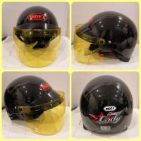 ราคา หมวกกันน็อค ครึ่งใบ Index Lady สีขาว สีดำ สีเทา สีชมพูบานเย็น สีเขียว สีน้ำเงิน พร้อมชิวกันลมเลือกสีได้ 5 สี (18989671467)