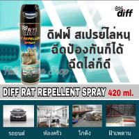 ราคา สเปรย์ไล่หนู Diff Rat Repellent 420 ml สเปร์ยป้องกันและไล่หนู ทั้งในรถและในบ้านเรือน และใช้ไล่มด แมลงสาบ จิ้งจก ได้ (465978450)