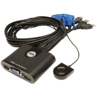 ราคา KVM SWITCH ATEN 2 Port USB VGA Cable 90cm CS22U (16513491466)