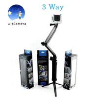 ราคา 3 Way ไม้เซลฟี่พับได้ ขาตั้ง3ขาในตัว สำหรับโทรศัพท์ และ กล้อง 3 Way Selfie Monopod GoPro Hero 13 12 11 10 9 8 7 6 5 4 3 3 SJCam Yi (364227547)