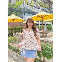 ราคา 1024 เสื้อแขนตุ๊กตาผ้าฉลุ พิมพ์ลายดอก ใส่ได้ทั้งแบบเปิดไหล่และปิดไหล่ สาวอวบ (23251948875)