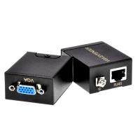 ราคา ตัวแปลงสัญญาณ VGA extender to RJ45 60m ต่อผ่านสายlan (9798707)