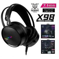 ราคา Nubwo X98 Gaming Headset หูฟังเกมมิ่ง 7 1 ไฟ LED PINK (18558236444)