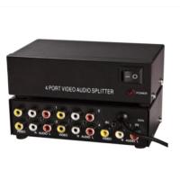 ราคา กล่องแปลงสัญญาณ AV Mt 104av 4 Port Video Audio Splitter 1 in 4 Out Av Divider Rca Splitter (19285101935)