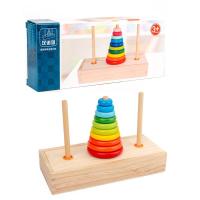ราคา หอคอยฮานอยไม้เรนโบว์ 10ชั้น Rainbow Tower of Hanoi (11434322035)
