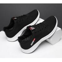 ราคา รองเท้าเซฟตี้ผ้าใบหัวเหล็ก สีดำพื้นขาว (16660049312)