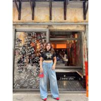 ราคา กางเกงยีนส์ขากระบอกใหญ่พิเศษ buggy jeans งานป้าย Lindaa plus เอว 34 36 38 40 42 44 46 สะโพกใหญ่ไม่ต้องเผื่อไซส์ (22912628205)