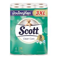 ราคา สก๊อตต์ คลีนแคร์ กระดาษชำระ ม้วนใหญ่ทึ่สุด 3XL หนา 3ชั้น ขนาด 24 ม้วน Scott Clean Care Bath Tissue 3XL Biggest Roll Length3PLY 24Rolls ทิชชู่ กระดาษทิชชู่ ทิชชู่ม้วนใหญ่ ทิชชู่ยกลัง (22607702025)